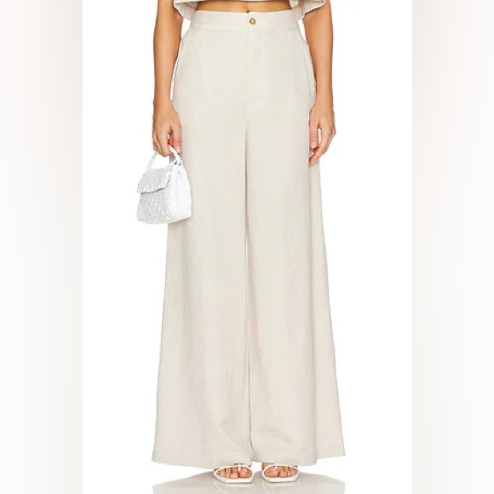 Tularosa Cream Wide Leg Pants